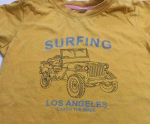 Yellow "Surfing Los Angeles" T-Shirt