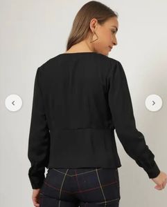 OUTRYT Black Button-Down Top