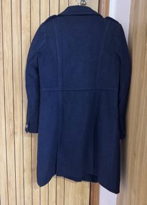 Elegant Navy Blue Trench Coat