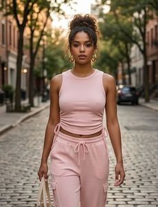 Pink Athleisure Co-ord Set