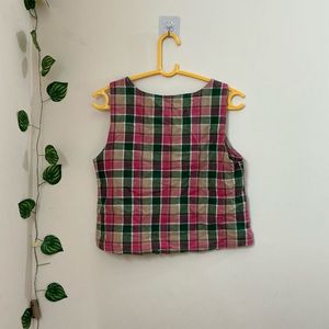 Plaid Crop Tank