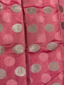 Pink Polka Dot Kurta Set