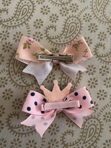 Cute Princess Crown &amp; Floral Bows