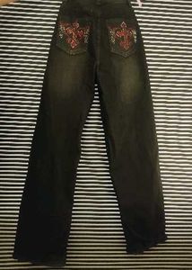 Y2K Sparkling Studded Jeans