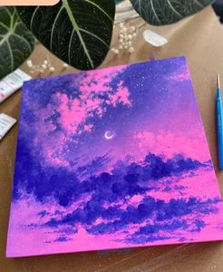 Purple Sky Painting