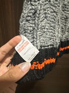 New Stylish Knitted Beanie Scarf 🧣