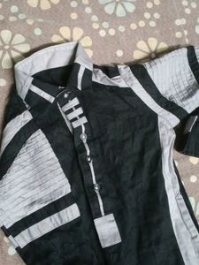 Shahrukh Khan Style Black Kurta For Boys
