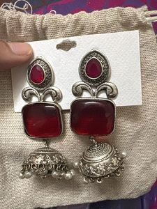 Antique Oxidized Jhumka Earrings