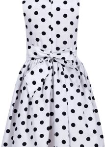 Polka Dot Dress Material with Bow