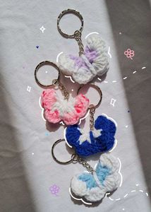 Butterfly Keychain crochet🌸✨