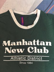Green Graphic Print Tee