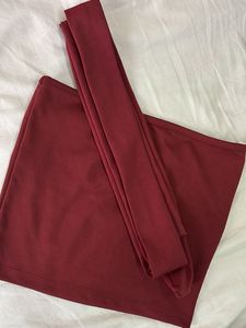 Red Tie Bandeau Top