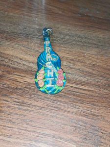 Handmade Guitar &amp; Heart Keychains pick any 2