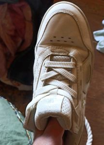 white Classic Lace-Up Sneakers