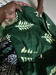 Green Printed Maternity Kurta/ Dress