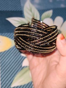 Black And Gold Bracelet