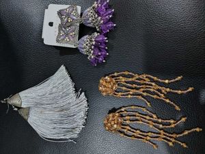 Statement Tassel Earrings - Three Pairs
