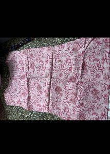 Pink Floral Print Kurta