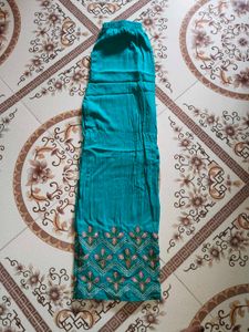 sea Green Embroidered palazzo set