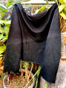 Black Off-Shoulder Long Sleeve Top