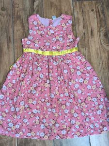 Girls Floral Print Dress