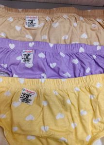 Cute Heart Print Panties (3 Pack)