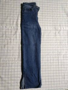 High-Waisted Flare Jeans with Side Zips