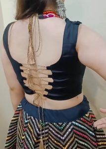Embroidered Black Lehenga Choli Set