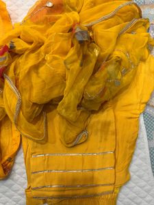 Vibrant Yellow Kurta Set with Dupatta