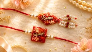 Beautiful Designer Rakhi Set for Bhagwan ji