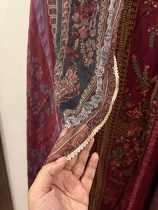 Meroon Pakistani Suit