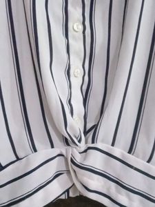 Striped Button-Up Shirt