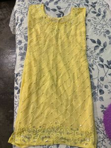 Beautiful Yellow Kurta Set with Dupatta 💛