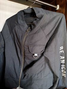 Stylish Grey Casual Jacket