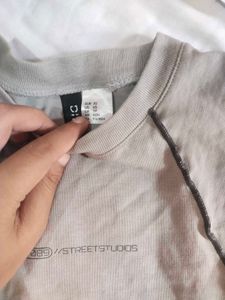 Grey Cropped Sleeveless Top