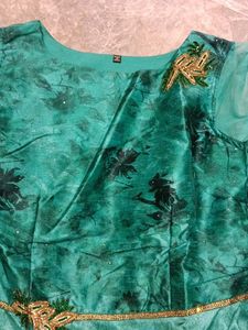Beautiful Teal Ethnic Gown