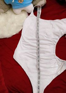 Chic White One-Piece Swimsuit