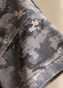 Camouflage Print Crew Neck T-Shirt