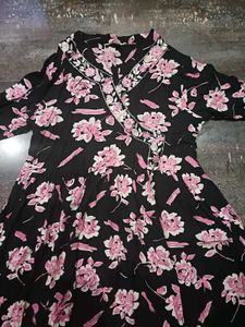 Black Floral Maxi Dress