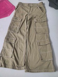 H&amp;M Wide Leg Cargo Pants (Double Pockets)