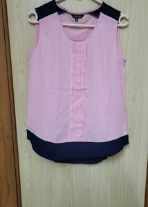 Pink & Black Sleeveless Top Never Used