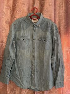 Men's Blue Denim Shirt