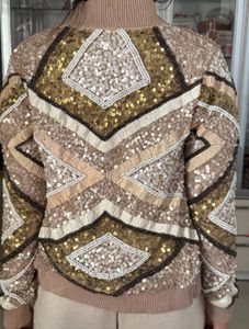 Sparkling Sequin Embellished Jacket