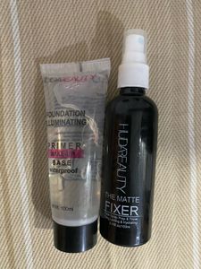 Huda Beauty Primer and Matte Fixer