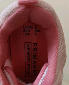 Pink Girls Sneakers with Memory foam