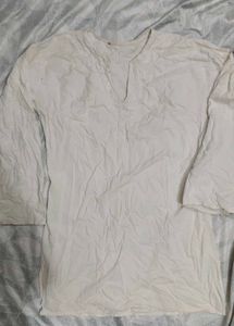 Elegant White Embroidered Kurta