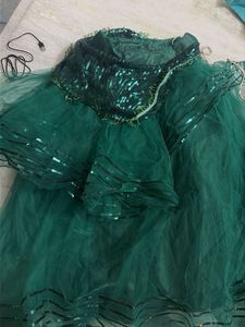 Emerald Green Sequin Lehenga Set