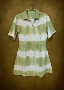 Tie-Dye Button-Down Shirt Dress