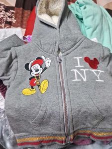 Mickey I Love NY Hoodie0_3 month