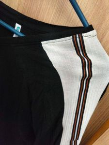 🖤Teamspirit Sporty Black Raglan T-Shirt Dress